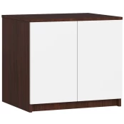 Antresolė spintai 60 cm, balta/ruda kaina