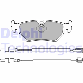 DELPHI LP0910 Brake pad set