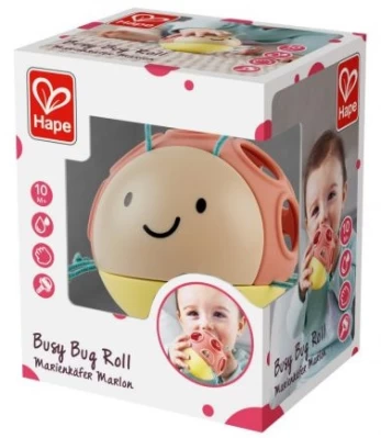 HAPE kūdikio žaislas Busy Bug Roll-FSC, E8522B