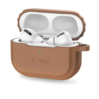 TECH-PROTECT SILIKONINĖ VIRVELĖ APPLE AIRPODS PRO 1 | 2 CHOCOLATE BROWN