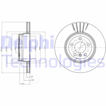 Stabdžių diskas DELPHI BG9064
