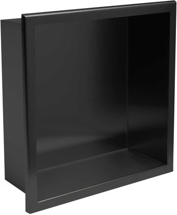 rea bathroom shelf 30x30 matte juodas