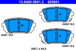 ATE 13.0460-5601.2 Brake pad set