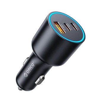 Orico HyperDrive 165W USB-A + 2x USB-C Car Charger - Juodas