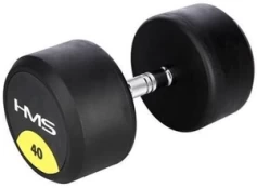 Guminis hantelis HMS HG Pro - 40 kg kaina