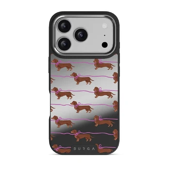 Always Late - iPhone 17 Pro Case, Elite Mirror Dark (MagSafe) / Silver