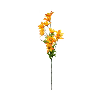 Dirbtinė chrizantemų šaka, 68 cm : Spalva - Oranžinė