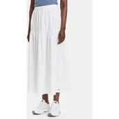 Tommy Jeans Trapecijos formos sijonas DW0DW20980 Balta Regular Fit