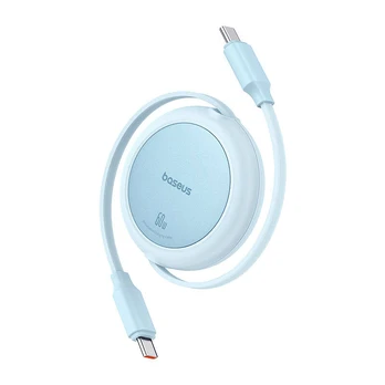 Baseus Free2Pull Mini USB-C to USB-C 60W USB cable, 1m (mėlynas)