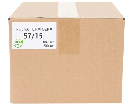 Terminės ritinėliai 57x15, 200 vnt. dėžėje