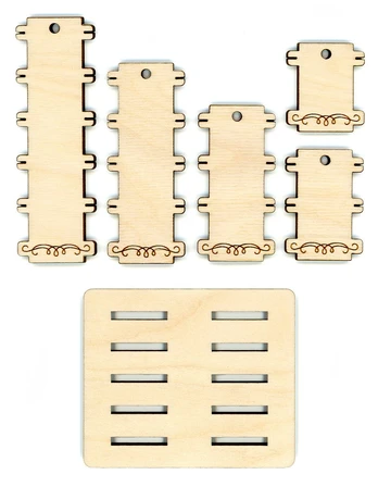 Spool Set Simple (10 pcs) + Holder OR-042