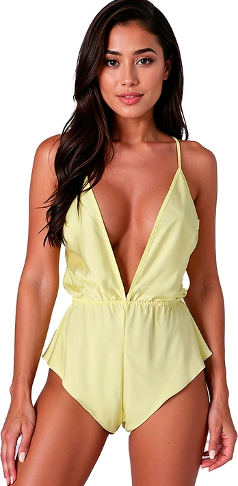 Passion Woman Teddies PASSION - SENSIE BODY LEMON S/M
