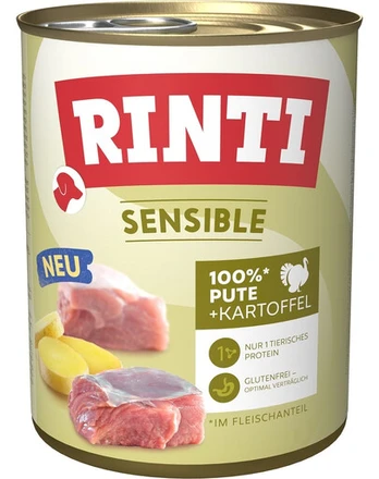 RINTI Sensible Kalakutiena su bulvėmis 6x800g