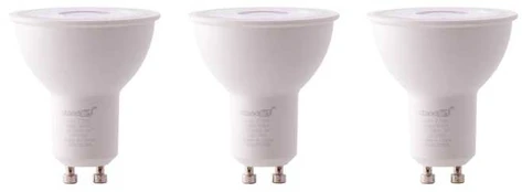 Standart LED lempa, GU10, 4.9W, 460LM, 2700K, 36° (3 vnt.)