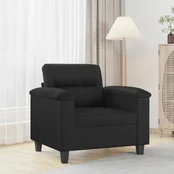 Sofa Krėslas, juodos spalvos, 60cm, dirbtinė oda kaina