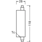 OSRAM LED lemputė R7s 20W vamzdis 3000K 300°