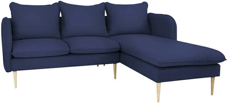 CUSTOMFORM Kampinė sofa, POSH P WOOD, 89x210 cm, Rašalinis
