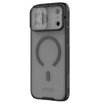 Nillkin CamShield PRO Magnetic Hard Case for Apple iPhone 17 Pro Max Transparent Juodas