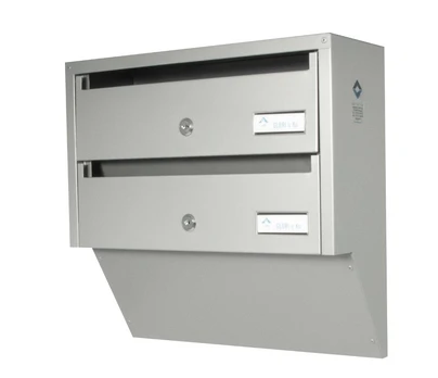 Pašto dėžutė PDV932, sidabrinė, 388 x 385 x 145 mm