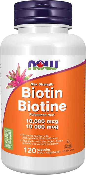 NOW Biotin 10 000mcg 120 kaps