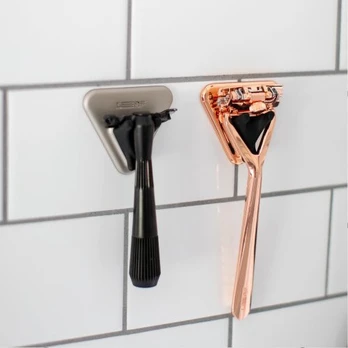 Leaf Shave Shower Holder Skustuvo laikiklis, Black