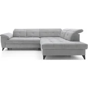 Kampinė sofa Inferne, pilka kaina