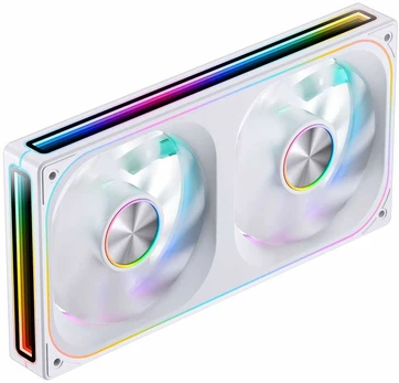 Ventiliatorius Jonsbo ZA-240 Lüfter, PWM, ARGB, Infinity Mirror - 240mm, baltas