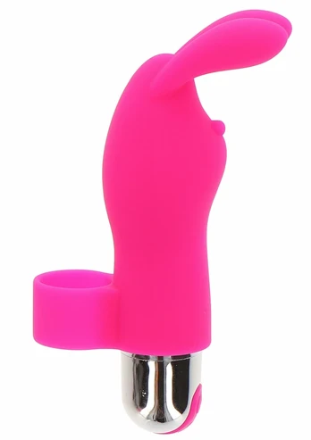 ToyJoy Bunny Pleaser Rechargeable Mini Silicone Finger Massager USB 7 Modes