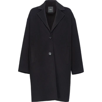 Paltas moterims, Juoda, Cacciavite wool coat