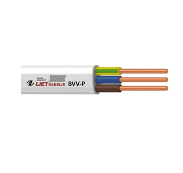 Instaliacinis kabelis LIETKABELIS YDYp (BVV-P), 2 x 1,5 mm², 100 m.