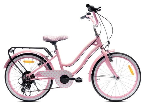 Vaikiškas dviratis Sun Baby J03.016.4.7 Heart 20", rožinis
