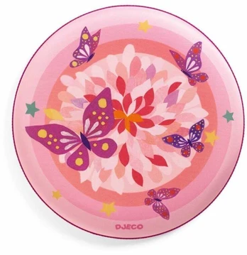 Djeco Skraidantis diskas - Rožiniai drugeliai (20 cm)