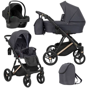 Universalus vežimėlis Kunert Lazzio Premium 3in1, Anthracite