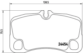 Stabdžių trinkelių rinkinys, diskinis stabdys BREMBO P 65 022 kaina