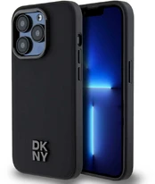 Dėklas DKNY PU Leather Stack Logo Magsafe Case for iPhone 15 Pro Juodas kaina