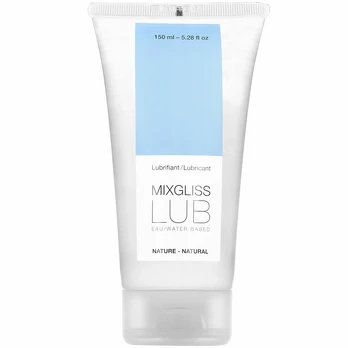 MIXGLISS Natural Water-Based Lubricant 150ml - Unscented, French Formula