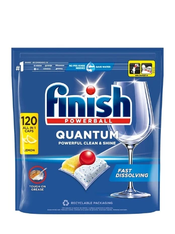 FINISH Quantum All-in-1 kapsulės 120 citrinų