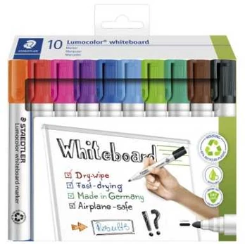 Staedtler Whiteboardmarker Lumocolor 351 ass. rund 10stk/sæt