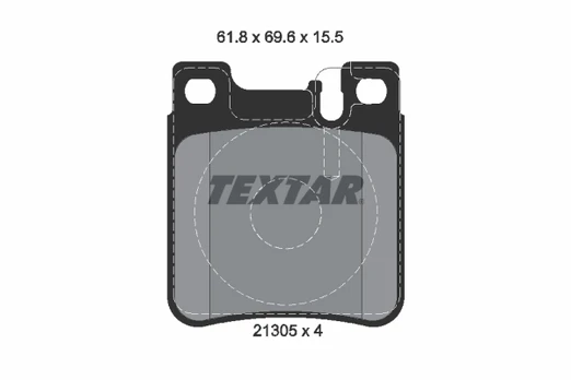 TEXTAR 2130501 Brake pad set