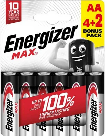 Energizer LR6/6 Max AA 6 pack