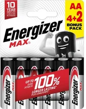 Energizer LR6/6 Max AA 6 pack kaina