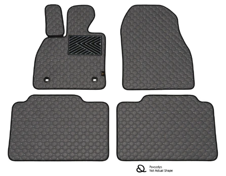 Kilimėliai QuiltyMats AUDI Q7 2015-> (4 vnt.), D.Gray-Gray /33-14