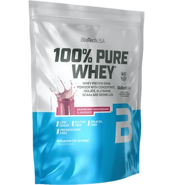 BioTech 100% Pure Whey, Raspberry Cheesecake, 900 g