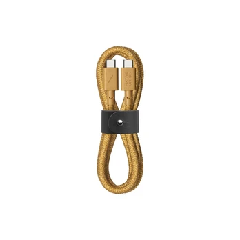 USB kabelis Native Union USB-C - USB-C 1,2 m geltonas (BELT-C-KFT-2-NP)