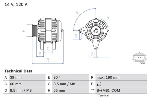 BOSCH 0 986 049 030 Alternator