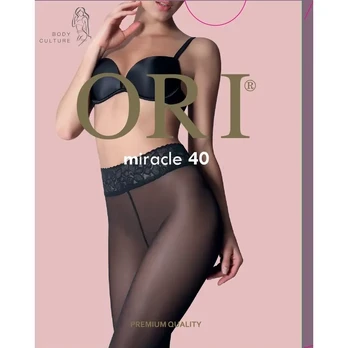 Moteriškos pėdkelnės ORI MIRACLE 40 DEN, 5 dydis, spalva NEUTRO