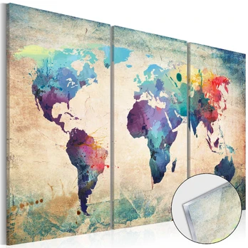 Artgeist Akrilo stiklo paveikslas - Rainbow Map [Glass]