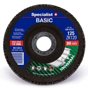 Žiedlapinis šlifavimo diskas SPECIALIST+ Basic, 125 x 22,22 mm, ZK120
