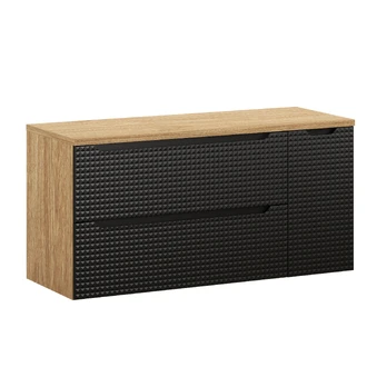 Vonios baldų komplektas Luxor Black, 120 cm