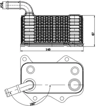 MAHLE CLC 174 000S Alyvos aušintuvas, variklio alyva